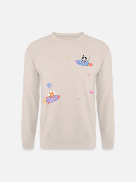 Katzen im Zimmer - Unisex Pullover - Sand