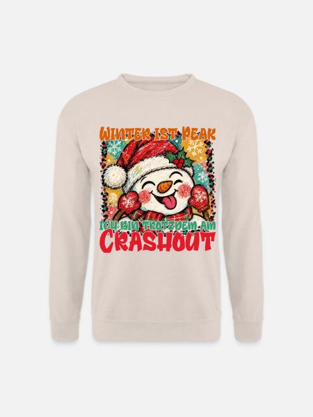 Winter Peak – Schneemann Crashout - Unisex Pullover - Sand