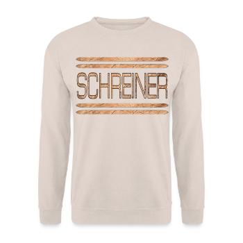 Schreiner Holz - Unisex Pullover - Sand - Vorne - Alina (178cm) & Michal (187cm)