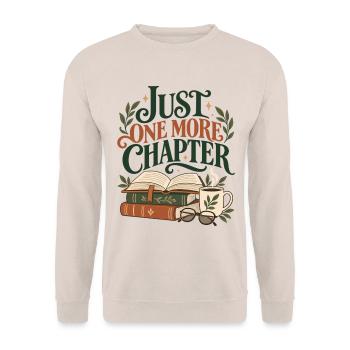 Nur noch ein Kapitel Lese Design - Unisex Pullover - Sand - Vorne - Alina (178cm) & Michal (187cm)