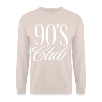 90s Club - Unisex Pullover - Sand - Vorne - Alina (178cm) & Michal (187cm)