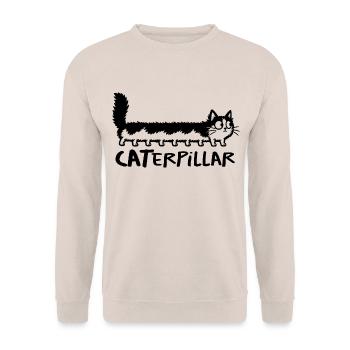 Chat chenille CATerpillar - Unisex Pullover - Sand - Vorne - Alina (178cm) & Michal (187cm)