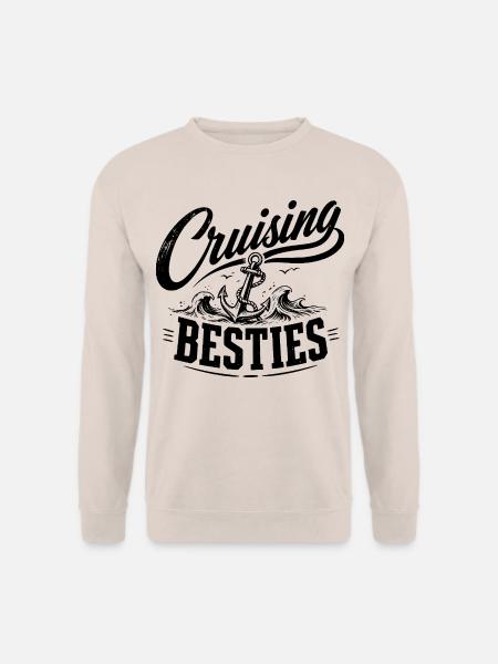 Cruising Besties - Unisex Pullover - Sand