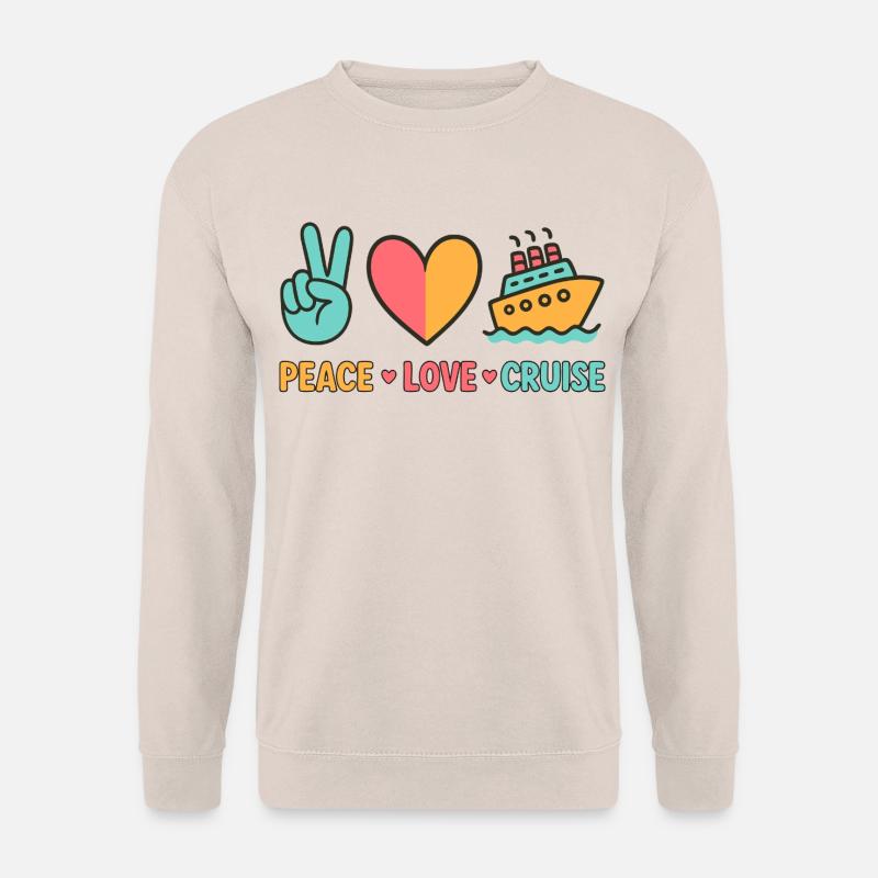 Peace Love Kreuzfahrt - Unisex Pullover - Sand