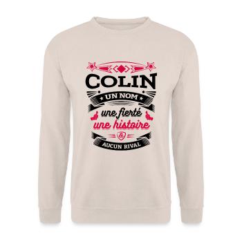 COLIN UN NOM UNE FIERTÉ AUCUN RIVAL - Sweat-shirt Unisexe - sable - Devant - Alina (178cm) & Michal (187cm)