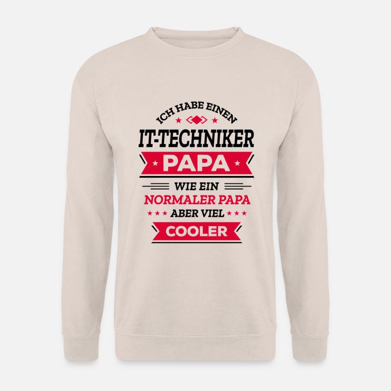IT-TECHNIKER PAPA - COOLER, VATERTAG, WEIHNACHTEN - Unisex Pullover - Sand