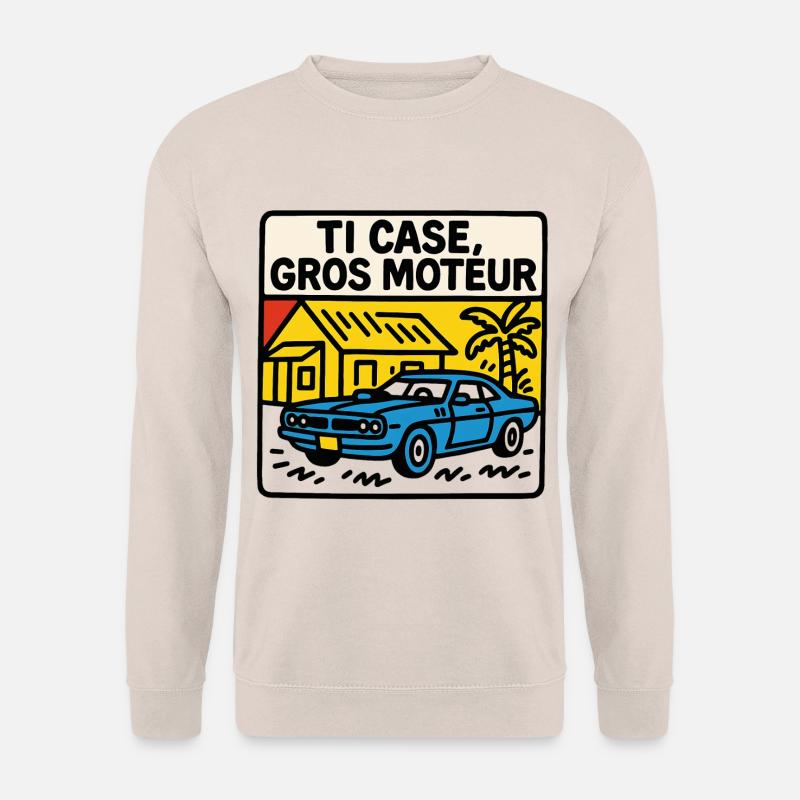 Ti Case Big Engine Drawing - Unisex Sweatshirt - sand