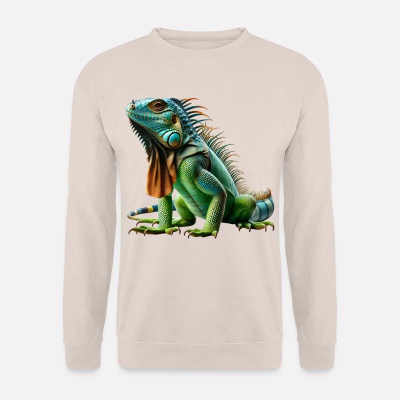 Grüner Leguan Iguana - Unisex Pullover - Sand