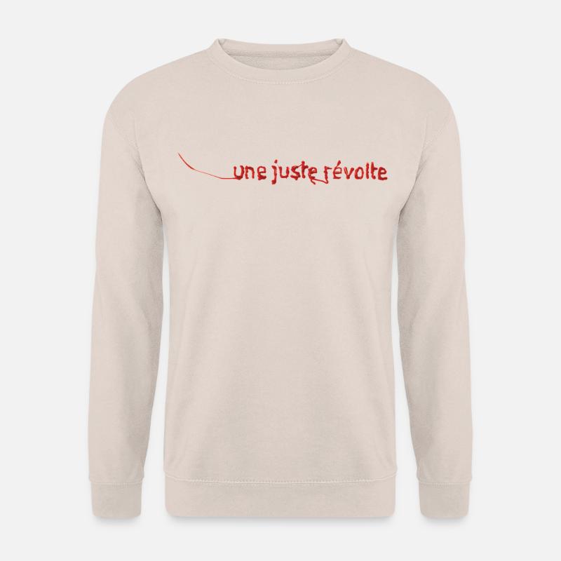 JUSTE RÉVOLTE – lass uns reden. - Unisex Pullover - Sand