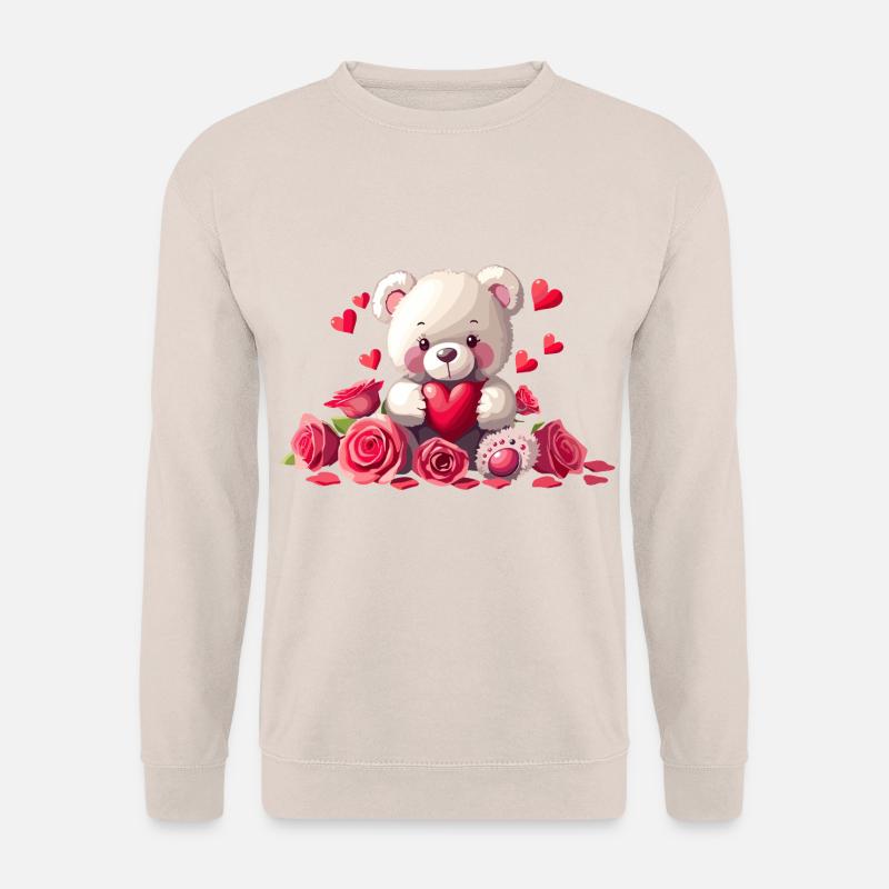 Verliebter Teddy - Unisex Pullover - Sand
