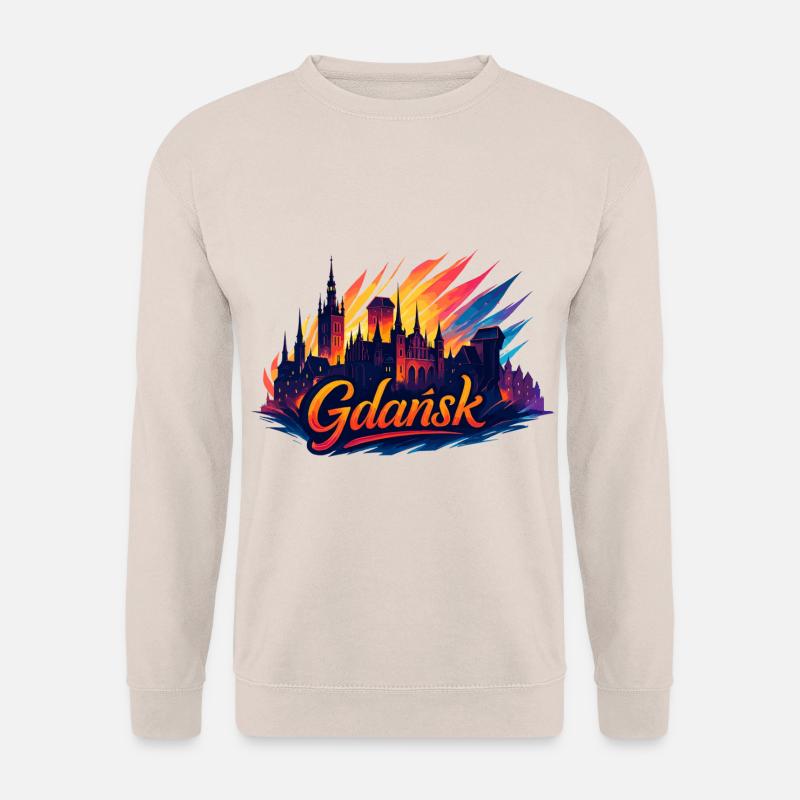 Danzig Gdańsk Stadt Polen Geschenk - Unisex Pullover - Sand