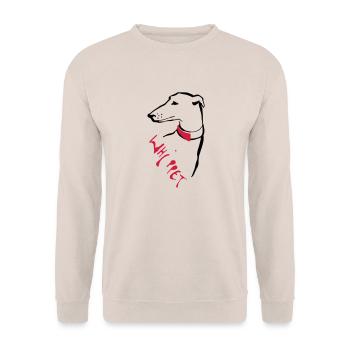 Whippet - Unisex Pullover - Sand - Vorne - Alina (178cm) & Michal (187cm)