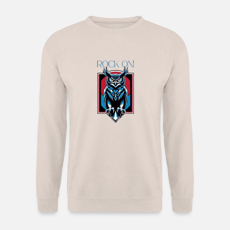 Eule - Rock on ! - Unisex Pullover - Sand