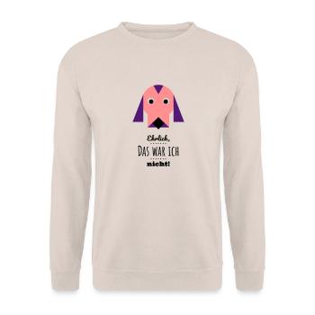 Paul-ist-unschuldig - Unisex Pullover - Sand - Vorne - Alina (178cm) & Michal (187cm)