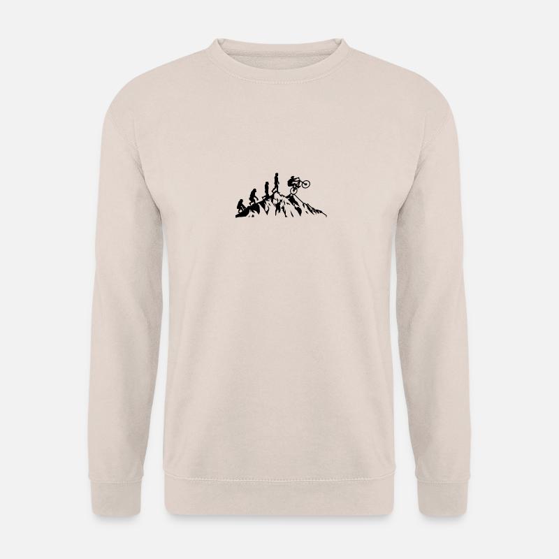 Évolution du VTT à vélo - Sweat-shirt Unisexe - sable