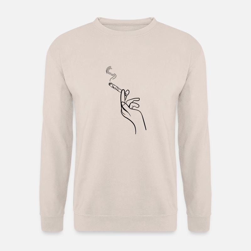 kiffen joint hand - Unisex Pullover - Sand