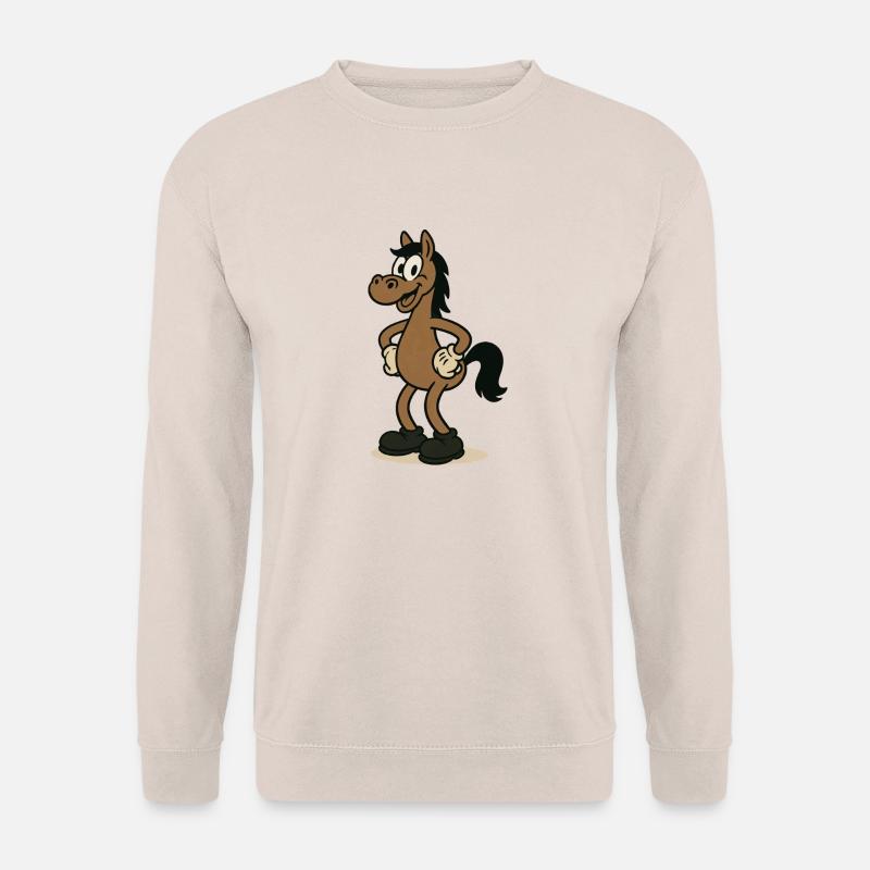 pferd comic - Unisex Pullover - Sand