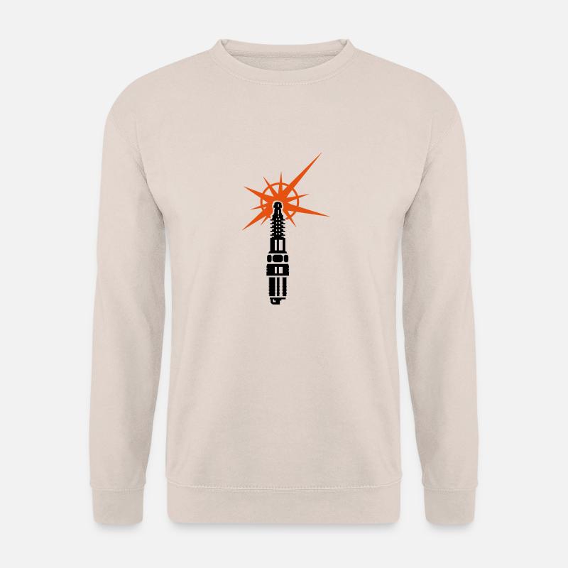 Zündkerze / spark plug (b, 2c) - Unisex Sweatshirt - sand