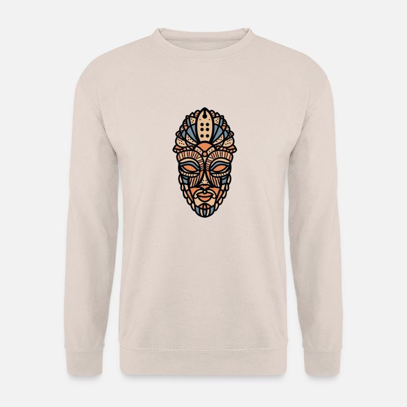 Afrikanische Maske - Unisex Pullover - Sand
