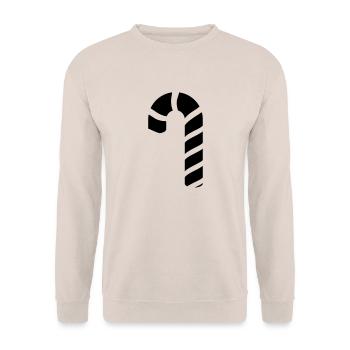 Cochon à pois de Noël - Sweat-shirt Unisexe - sable - Devant - Alina (178cm) & Michal (187cm)