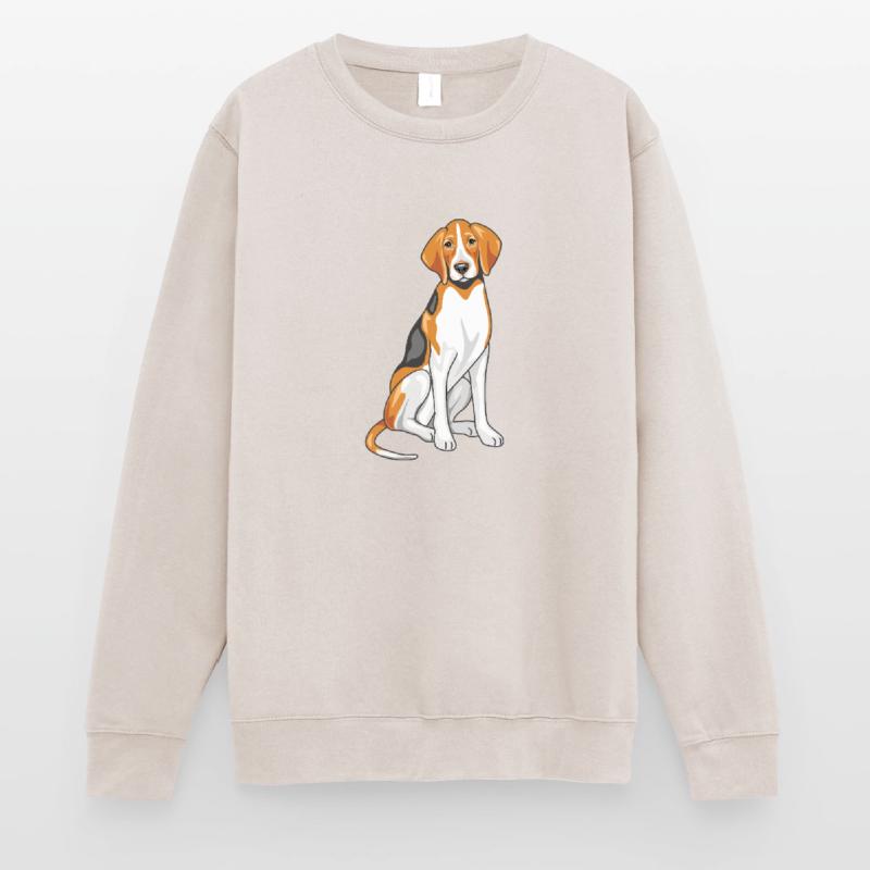Sitzender Foxhound Unisex Pullover