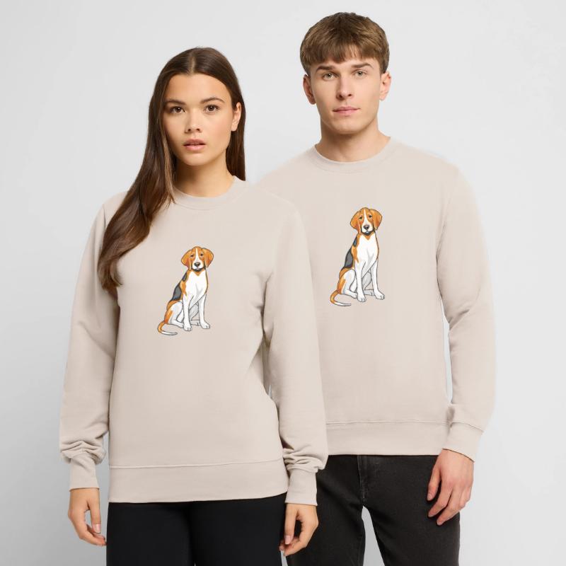 Sitzender Foxhound Unisex Pullover