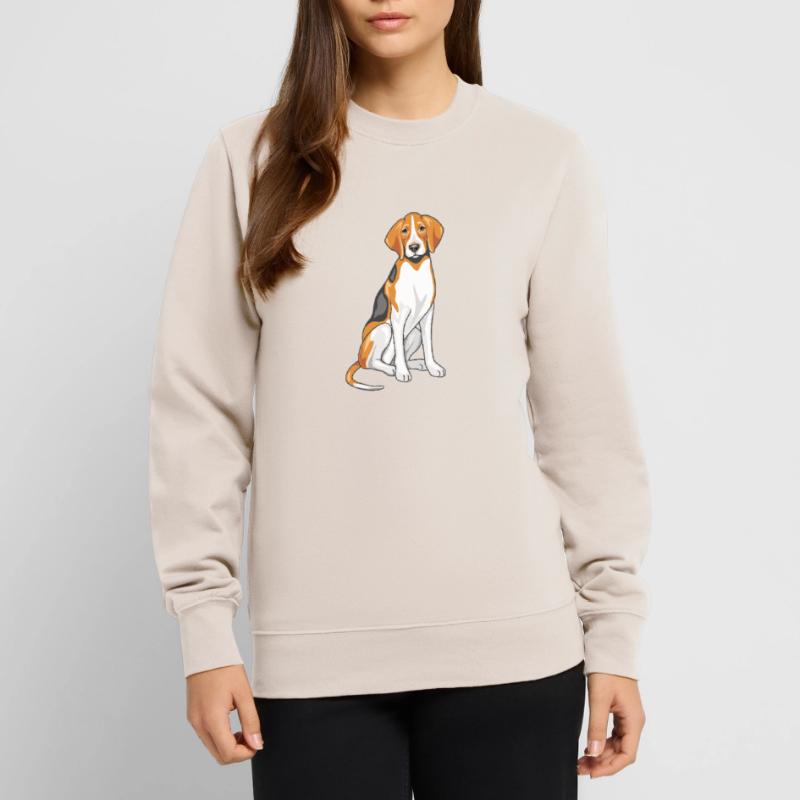 Sitzender Foxhound Unisex Pullover