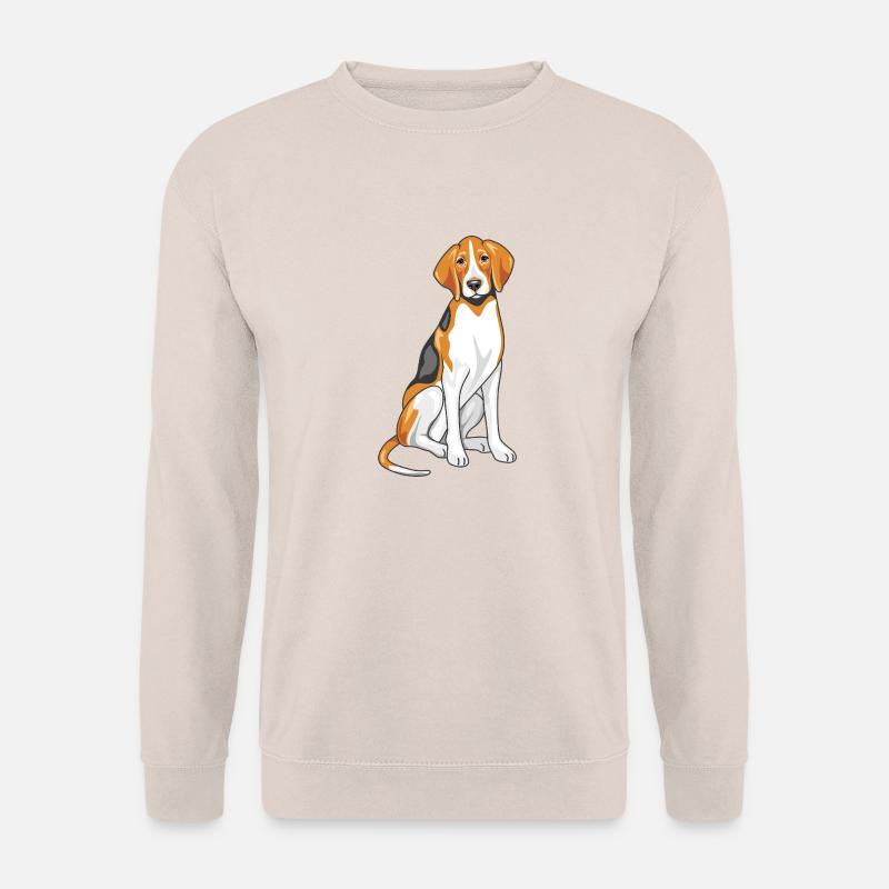 Sitting foxhound - Unisex Sweatshirt - sand