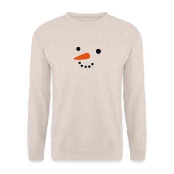 Snowman - Unisex Sweatshirt - sand - Front - Alina (178cm) & Michal (187cm)