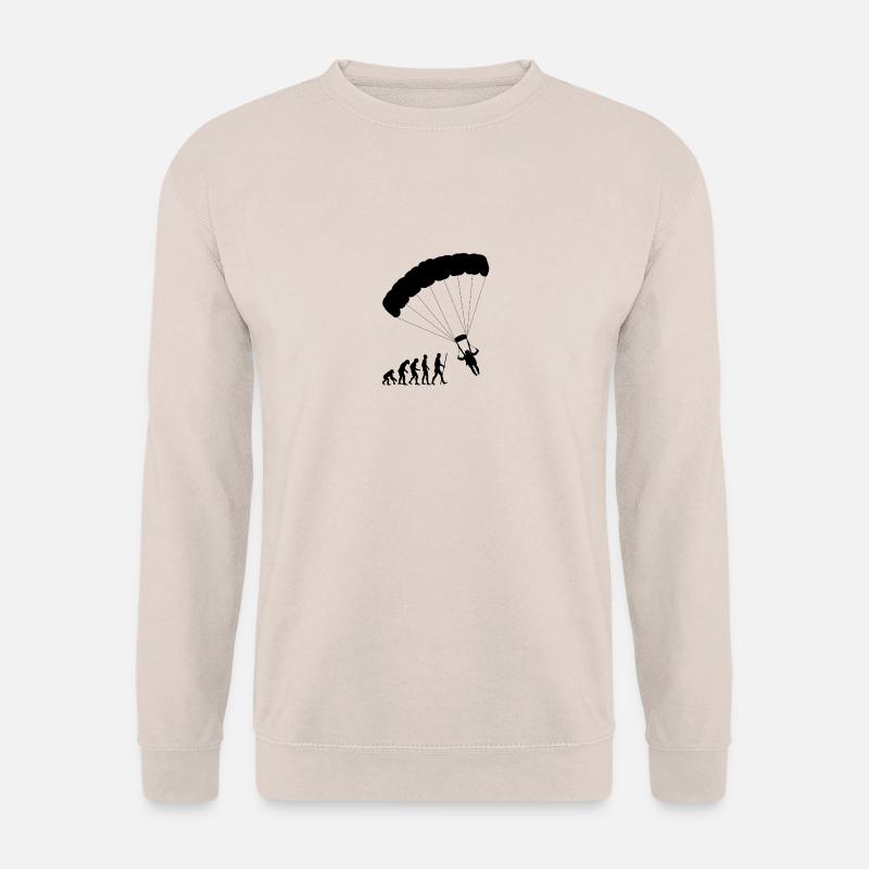 Evolution paraglider - Unisex Sweatshirt - sand