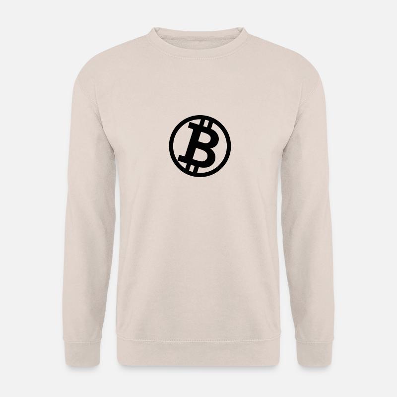Bitcoin schwarz - Unisex Pullover - Sand