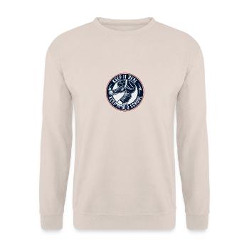 Gardez-la vieille école - Sweat-shirt Unisexe - sable - Devant - Alina (178cm) & Michal (187cm)
