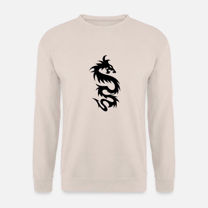 tribal dragon - Unisex Pullover - Sand