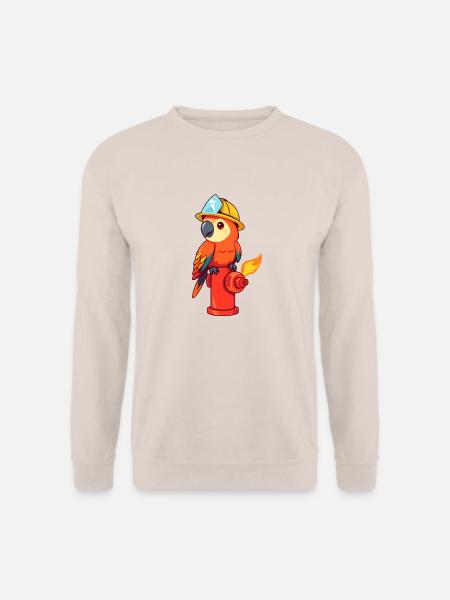 Fröhlicher Bauheld mit Edelsteinschatz - Unisex Pullover - Sand
