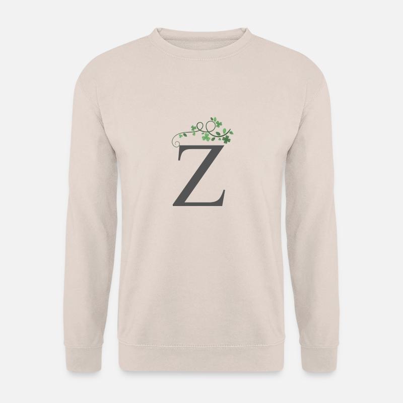 Z mit Kleeblätter - Unisex Pullover - Sand