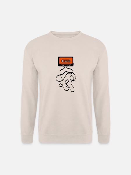 gross groß Kassette Bandsalat Audio Tape Tonband - Unisex Pullover - Sand