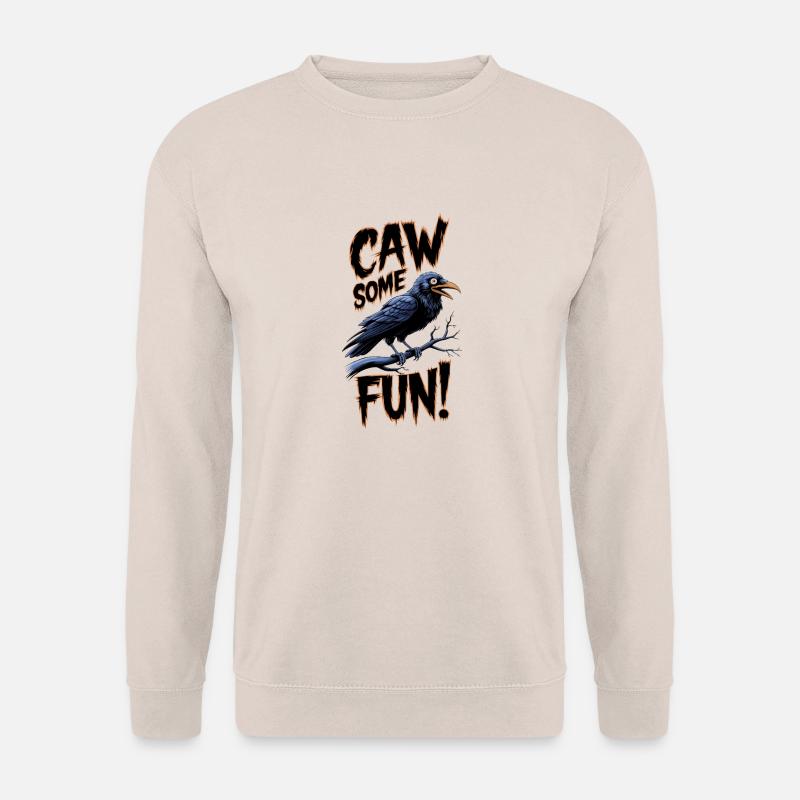 Caw-some Style - Unisex Pullover - Sand