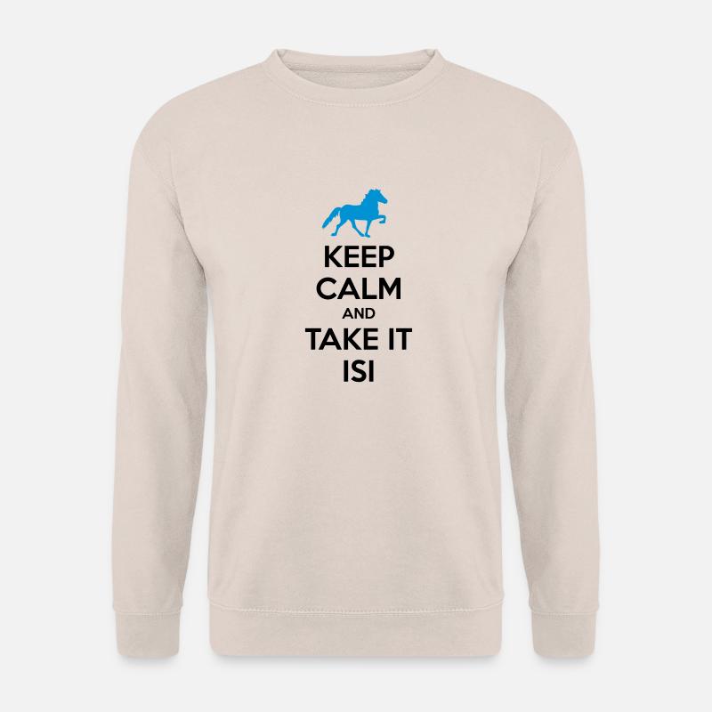 Keep Calm and Take it Isi - Unisex Pullover - Sand