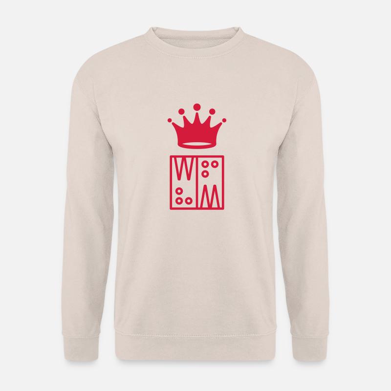 Backgammon / Spiel / Player / Schach - Unisex Pullover - Sand
