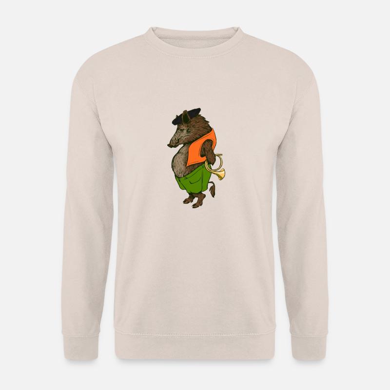 Wildschwein, der Jäger - Unisex Pullover - Sand
