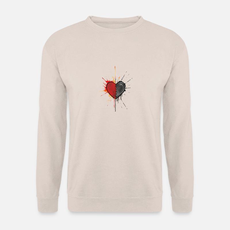 Splash inc. Heart 2 - Unisex Pullover - Sand