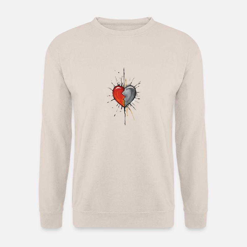 Splash inc. Heart 3 - Unisex Pullover - Sand