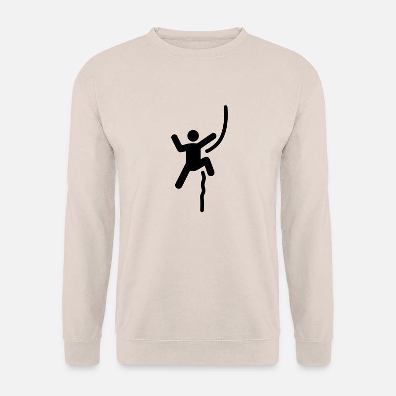 Bergsteiger klettern - Unisex Pullover - Sand
