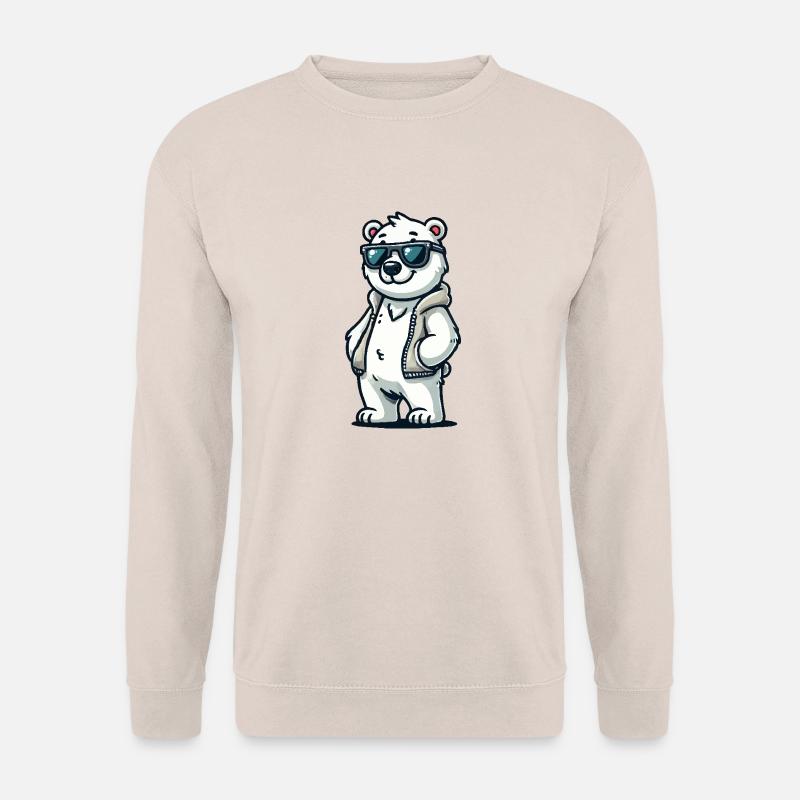 Polar Bear Comic - Unisex Sweatshirt - sand