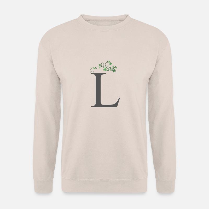 L mit Kleeblätter - Unisex Pullover - Sand