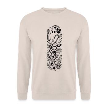 Krankenschwester Geist - Unisex Pullover - Sand - Vorne - Alina (178cm) & Michal (187cm)