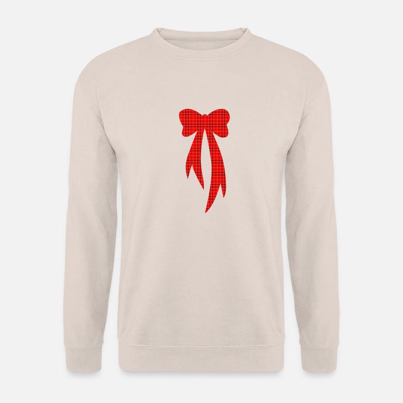 Schleife Schottenmuster - Unisex Pullover - Sand