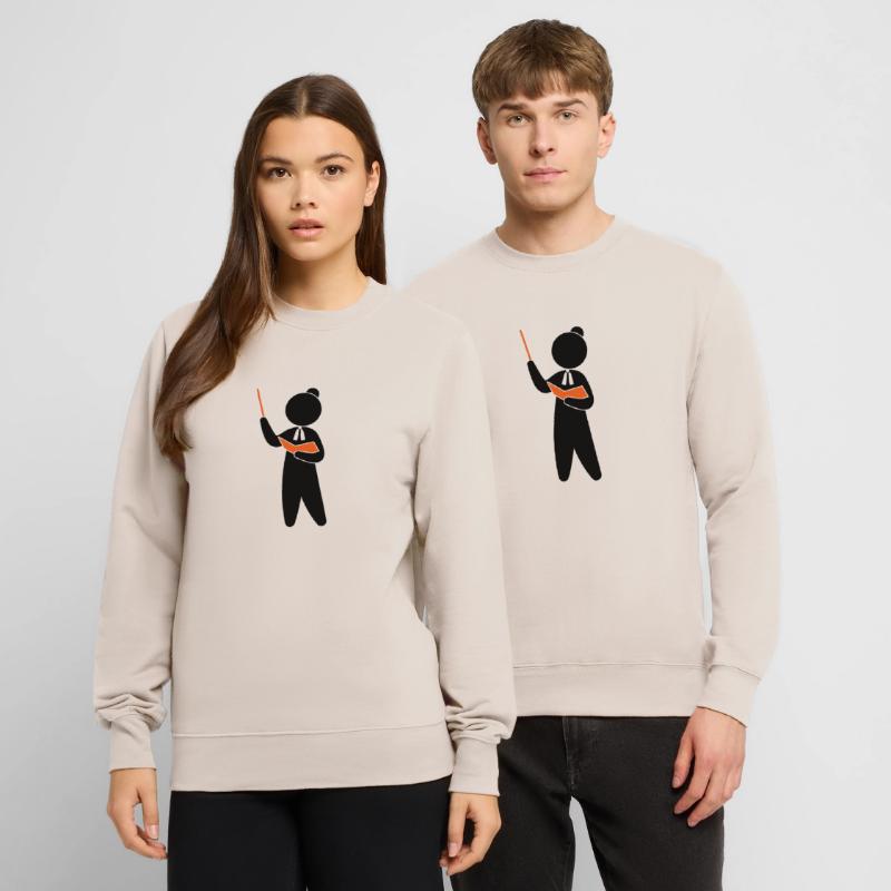 Ein Lehrer oder Professor schult sein Publikum Unisex Pullover