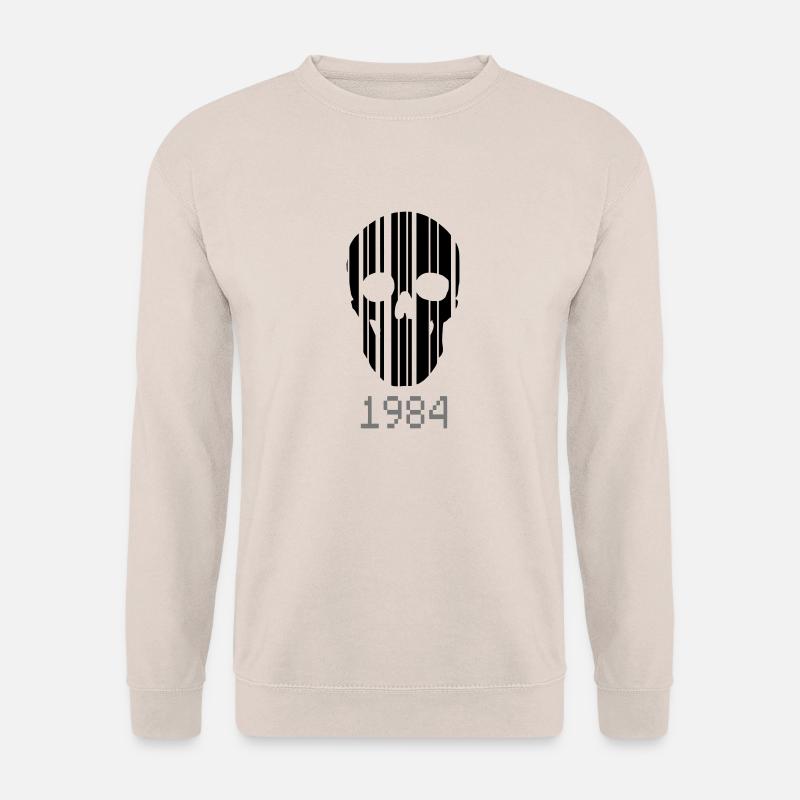 barcode Schädel 1984 - Unisex Pullover - Sand