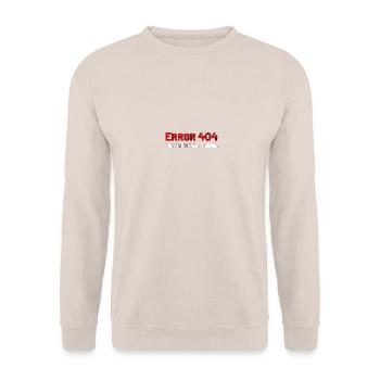 Error 404 - Unisex Pullover - Sand - Vorne - Alina (178cm) & Michal (187cm)